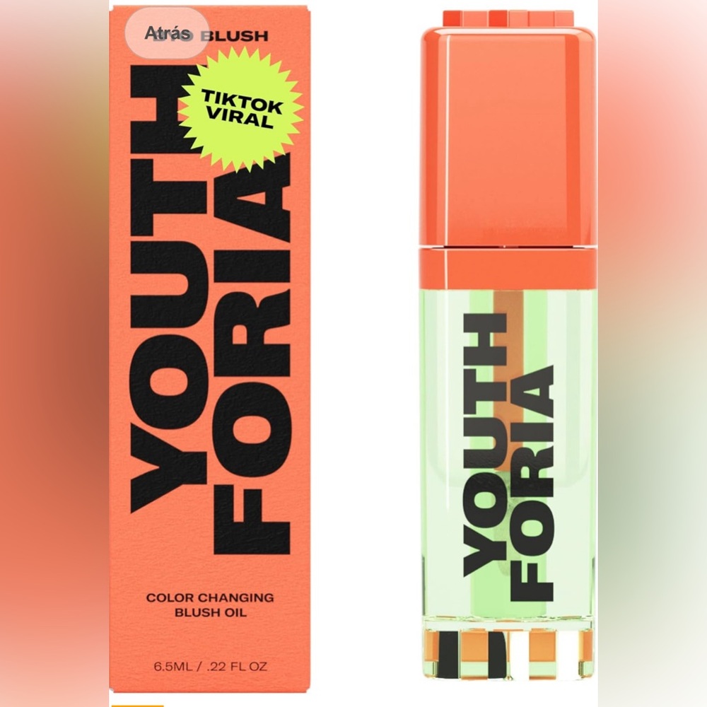 YOUTH FORIA - BYOB - Color changing blush oil - Tik Tok Viral